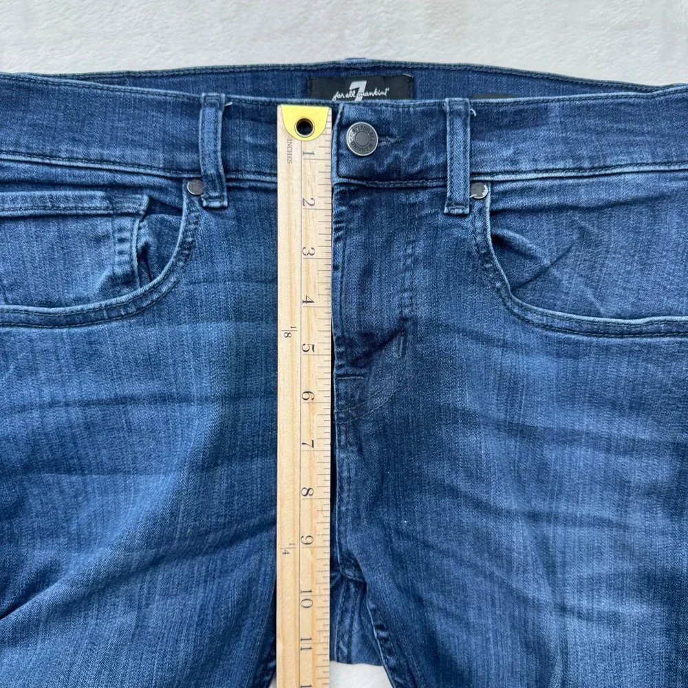 7 For All Mankind Jeans Mens 30 Dark Blue Slimmy Tapered Luxe Performance Plus